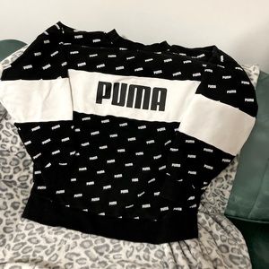 Puma all over logo sweatshirt size Large